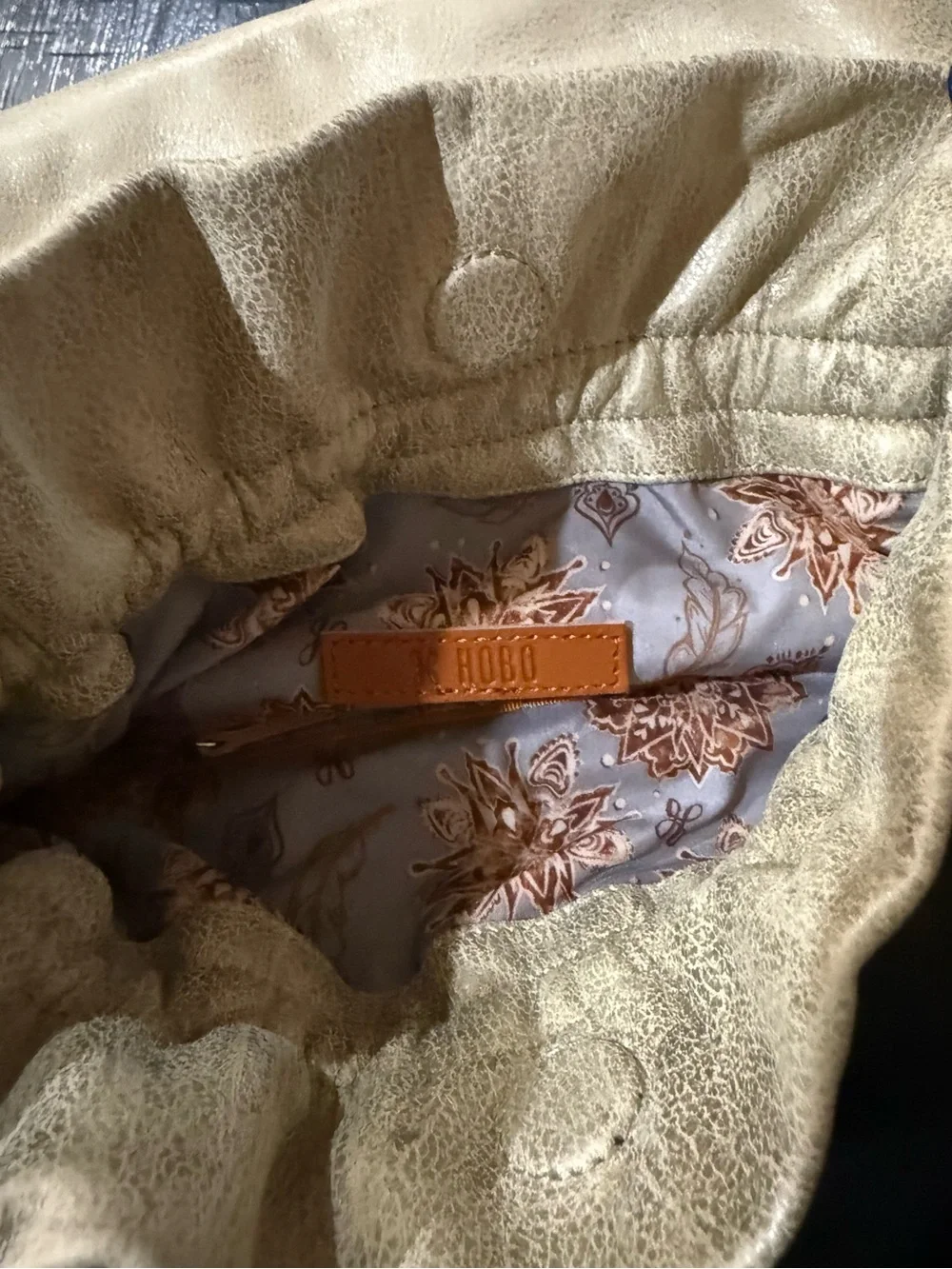 NWT HOBO Prose Leather Crossbody in Brushed Gold